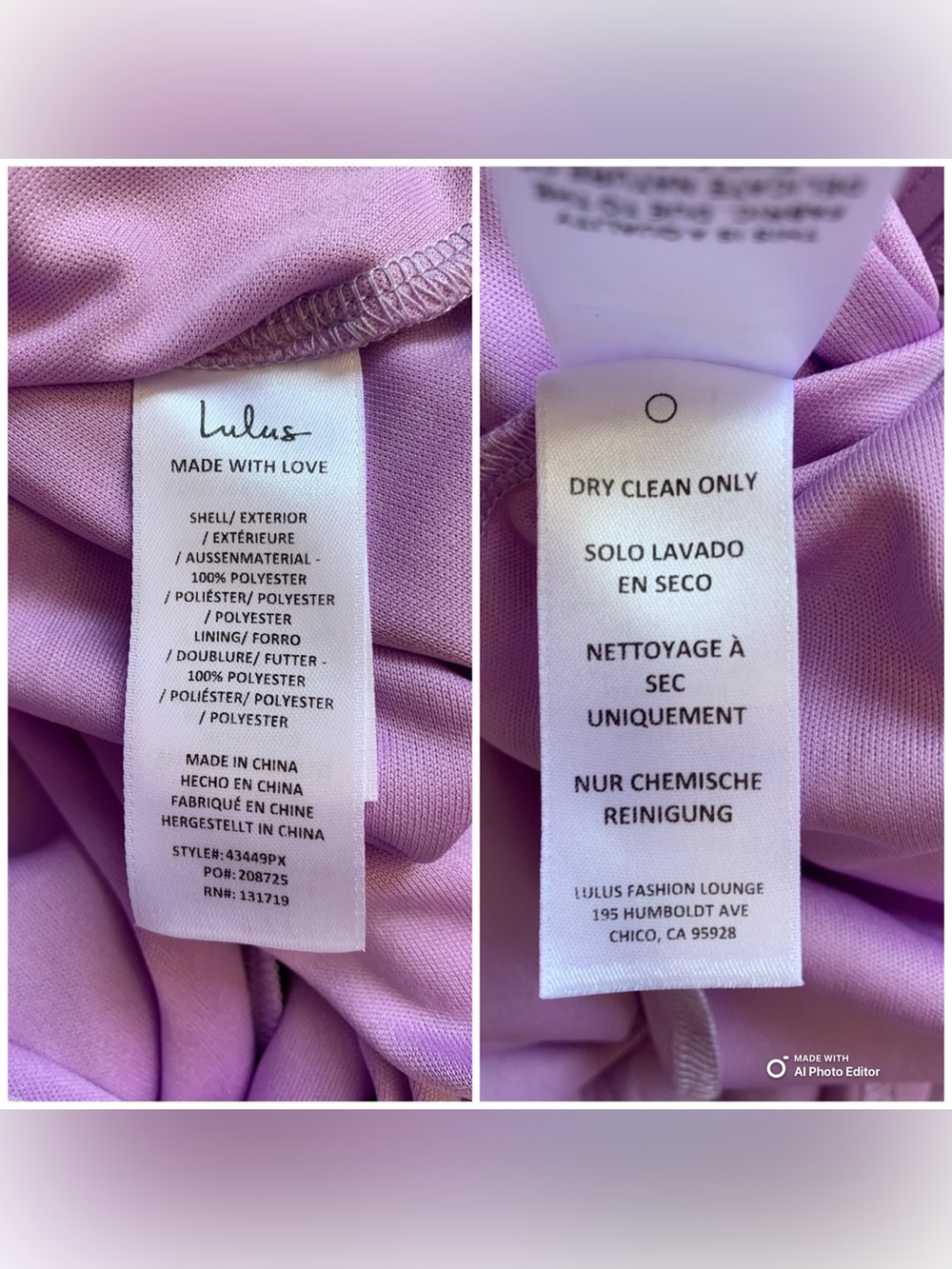 Lulus 3X Heavenly Hues Lavender Maxi Dress NWT Formal Party Wedding Bridesmaid - Picture 14 of 17